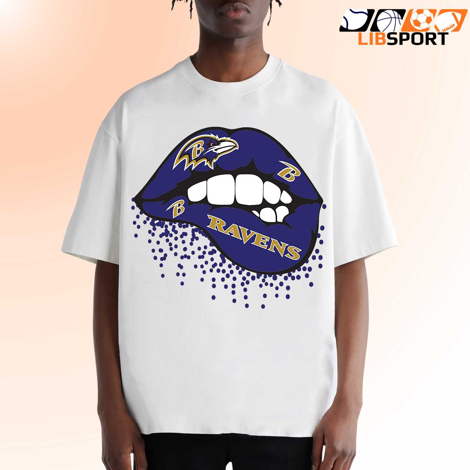 Baltimore Ravens Lips T Shirt, Nfl Fan Shirt, Unisex T-Shirt